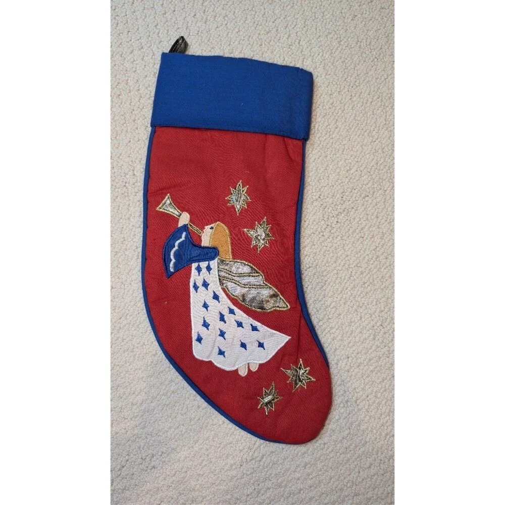 Angel Personalized Needlepoint Stocking